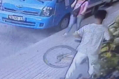 Bursa'da küçük çocuğun bisikletini saniyeler içinde böyle çaldı