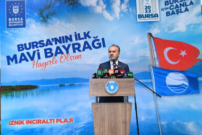 Mavi Bayrak, Bursa İznik’te dalgalanıyor