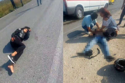 Bursa’da motosiklet ile otomobil kafa kafaya çarpıştı!