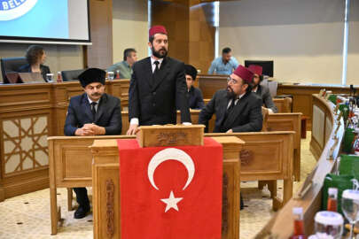 Bursa'da Meclis kürsüsünde Puşide-i siyah canlandırıldı