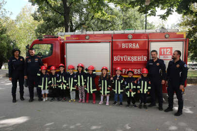 Bursa'da minik alev savaşçıları göreve hazır