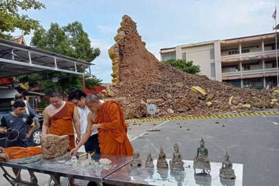 500 yıllık tapınakta çökme