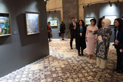Emine Erdoğan, Özbekistan’da "Özbekistan'ın Renkleri" sergisini ziyaret etti
