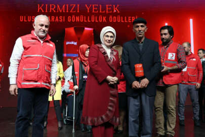 Emine Erdoğan, Uluslararası Kırmızı Yelek Gönüllülük Ödül Töreni'ne katıldı