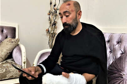 Taksici dehşeti yaşadı: Müşteri kaldırım taşı ile saldırdı!