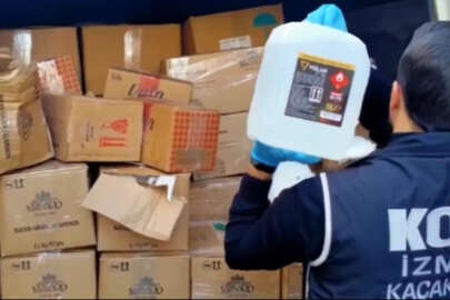  Araç içerisinde 1 tondan fazla sahte etil alkol!