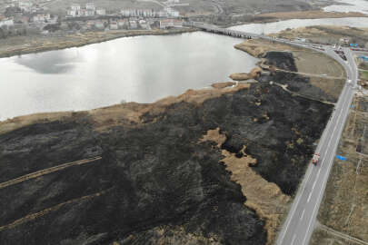 Isınmak için ateş yaktı, 45 dekar alanı kül etti!