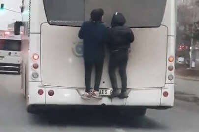 Magandaların tehlikeli yolculuğu kamerada!