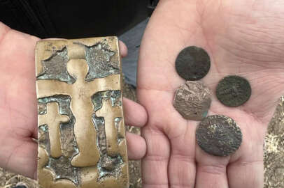 Bursa'da şeftali bahçesinden 1500 yıllık tarih çıktı