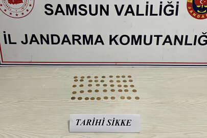 Samsun'da 47 adet sikke ele geçirildi