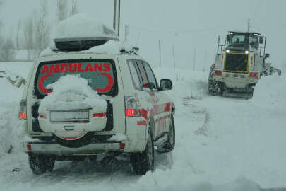 Doğum hastası kadın için ekipler seferber oldu!