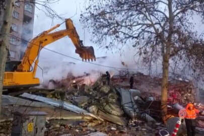 9 katlı bina önce yıkıldı, sonra yangın!..