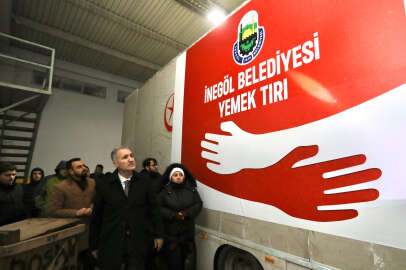 İnegöl tırı günlük 11 bin kişiye yemek verecek