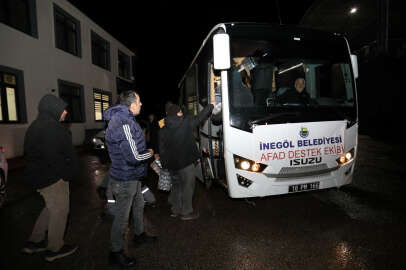 İnegöl Belediyesi personeli deprem bölgesine gidiyor