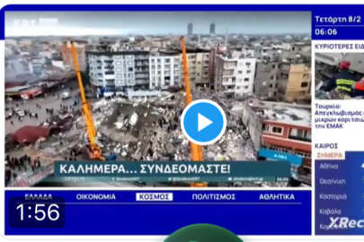 Yunan devlet televizyonu duygulandırdı