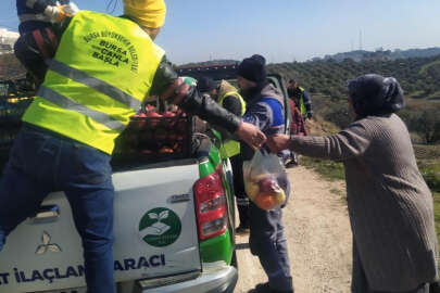 Deprem bölgesinde yardımlar özenle dağıtılıyor 