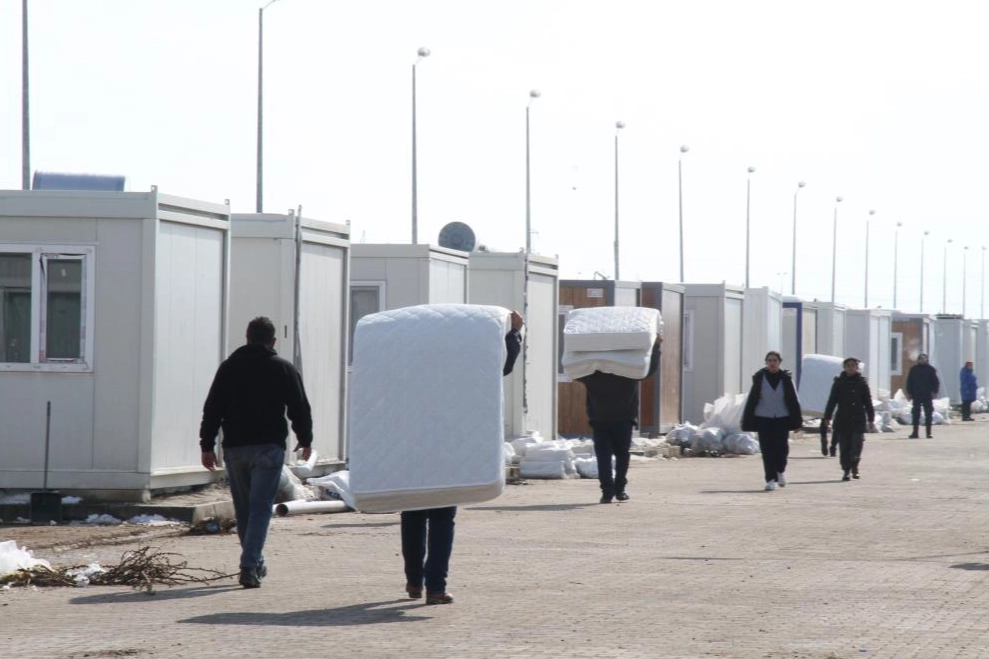 Malatya'da konteyner kentte yaşam başladı