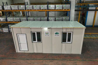 Demonte konteynır evler depremzedeler için hazırlanıyor   