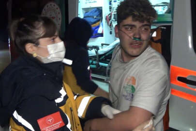 Sigara yakarken devrilen benzin bidonu alev aldı! Ölümden döndüler