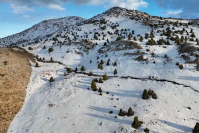 Kahramanmaraş'ta fay kırığı dağı ikiye böldü