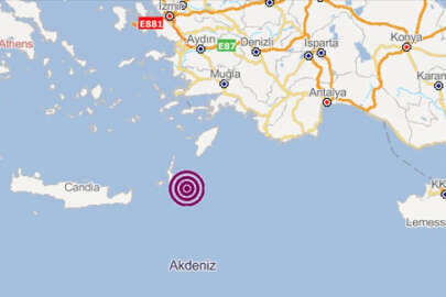 Akdeniz'de 5.3 büyüklüğünde deprem!