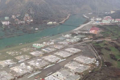 Yusufeli Barajı'nın suları ilçenin sanayi sitesine ulaştı