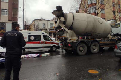 Genç anne beton mikserinin altında can verdi!