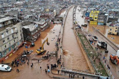 Sel bölgesi havadan böyle görüntülendi