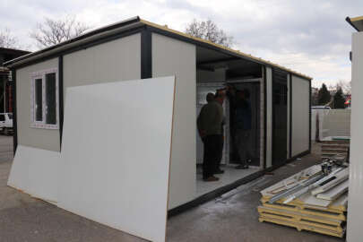 Malatya'da deprem sonrası prefabrik evlere ilgi arttı