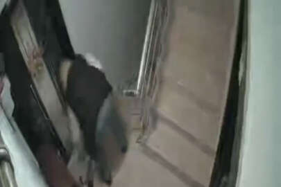 Bursa'da ayakkabı hırsızı kameraya yakalandı