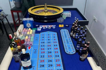  İş merkezine rulet makineli kumar operasyonu  