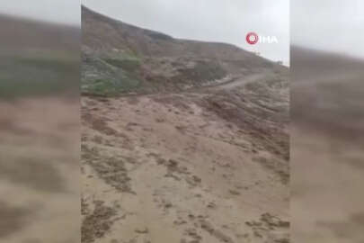 Siirt’te sağanak heyelana neden oldu