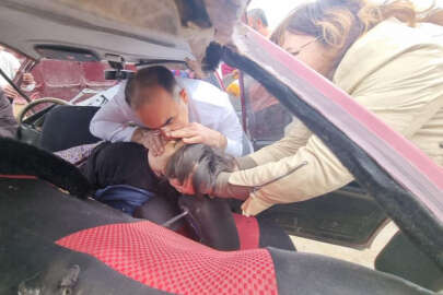 Doktor adaydan kazada yaralananlara hayati müdahale