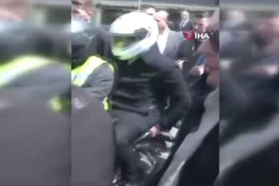 Bakan Soylu mitinge motosikletle gitti   