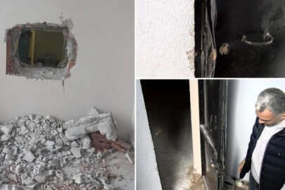 Bankayı soymak için duvarı deldi!