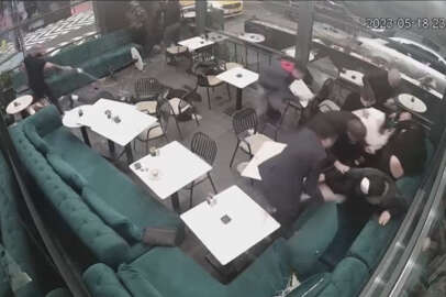 İstanbul'da kafeteryada dehşet anları kamerada: Kurşun yağmuruna tutuldular