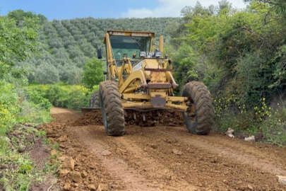 Gemlik Belediyesi'nden çiftçilere arazi yolu desteği
