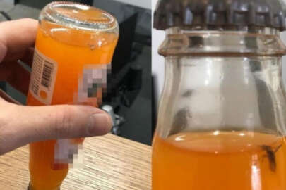 Akılalmaz olay! Soda şişesinin içinden bakın ne çıktı..