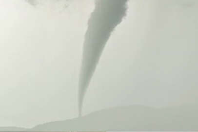 Amasya'da oluşan hortum böyle görüntülendi