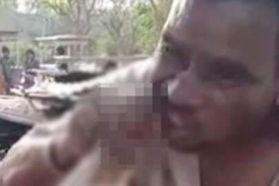 Tüyler ürperten olay! Canlı canlı yılan yedi