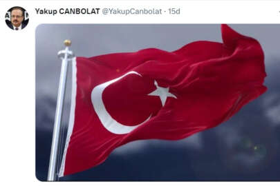 Bursa Valisi Canbolat'tan 'Türk Bayrağı' paylaşımı
