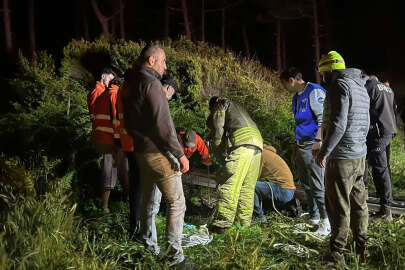 Beykoz'da kuyuya düşen vatandaş 1 saatlik çalışmanın ardından çıkarıldı