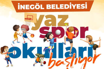 Bursa İnegöl'de yaz spor okulları başlıyor