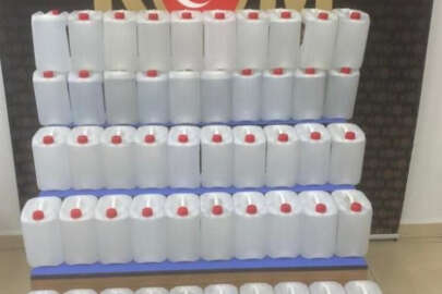 Edirne'de 387 litre sahte alkol ele geçirildi