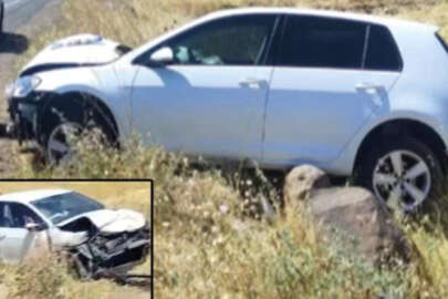 Siverek'te iki otomobil kafa kafaya çarpışan otomobil can aldı!