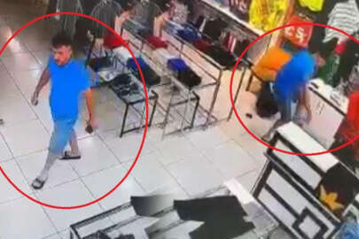 Genç kızı mağazada döven saldırgan yakalandı