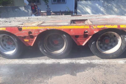 Sinop'ta seyir halindeki TIR alev aldı!