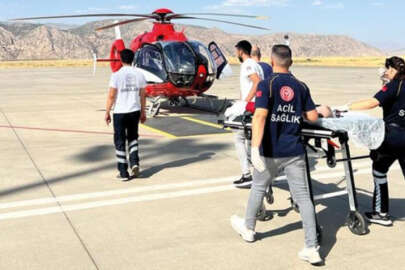 Şırnak’ta ambulans helikopter muhammet bebek için havalandı