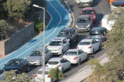 Bodrum'da trafik durma noktasında! Bu sefer tatil yoğunluğundan değil
