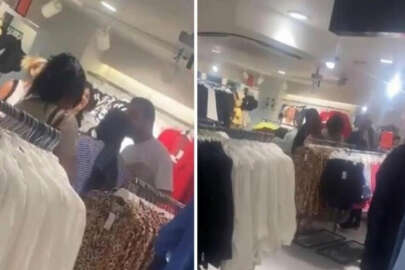 İstanbul'da giyim mağazasında kabin kavgası çıktı!